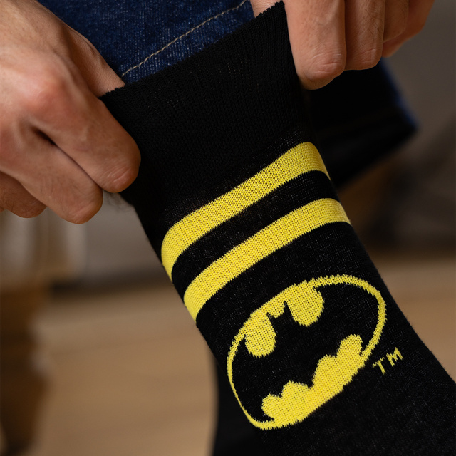Calcetines DC Comics Batman/Superman para hombre - 3 pares