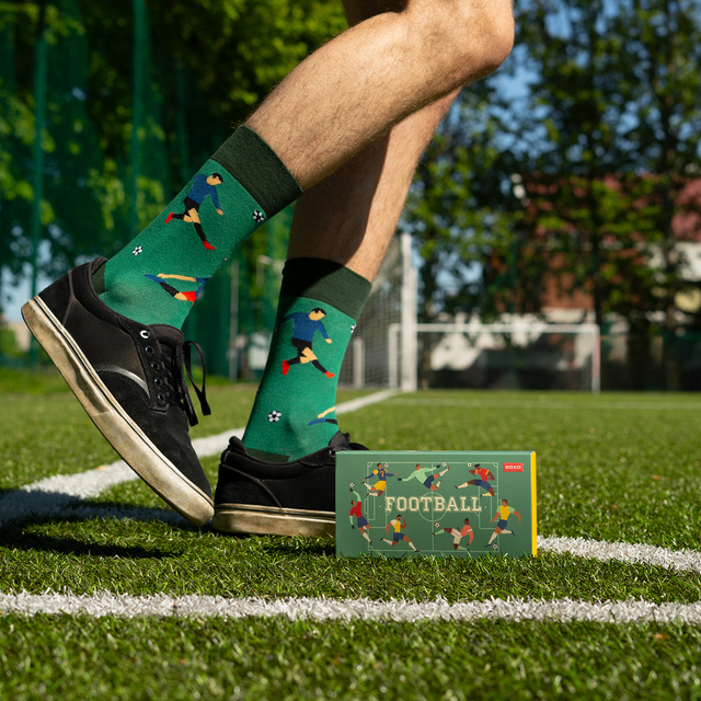 Calcetines de colores para hombre SOXO Football - 3 pares
