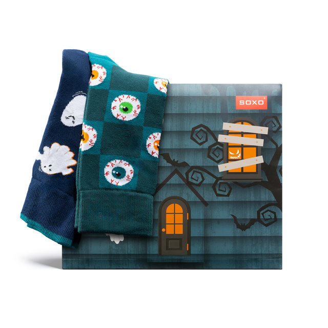 Calcetines para hombre SOXO fantasma y ojos
