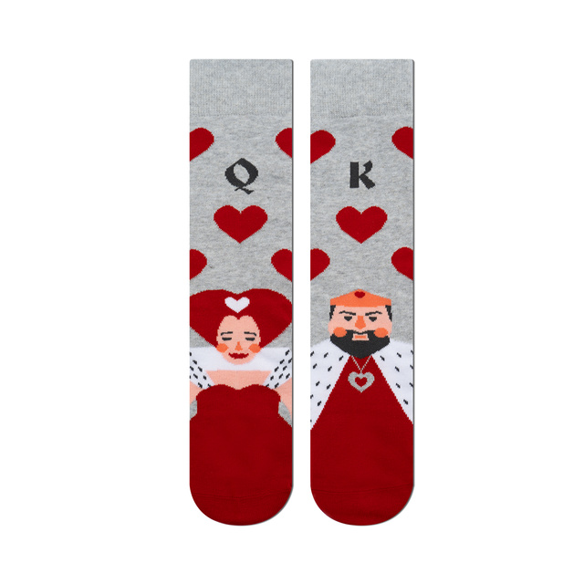 Calcetines coloridos para hombres SOXO Rey y Reina