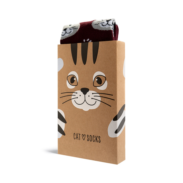 Calcetines de mujer | SOXO de hombre | Gatito en caja | Idea de regalo divertida | Unisex