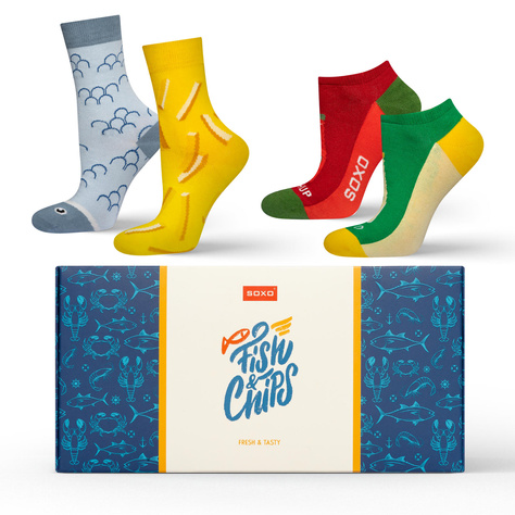 Calcetines de hombre Soxo fish and chips