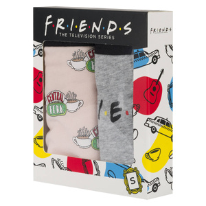 Set 2x SOXO Friends bragas de mujer y 3x Friends calcetines de mujer | regalo para ella | rosa