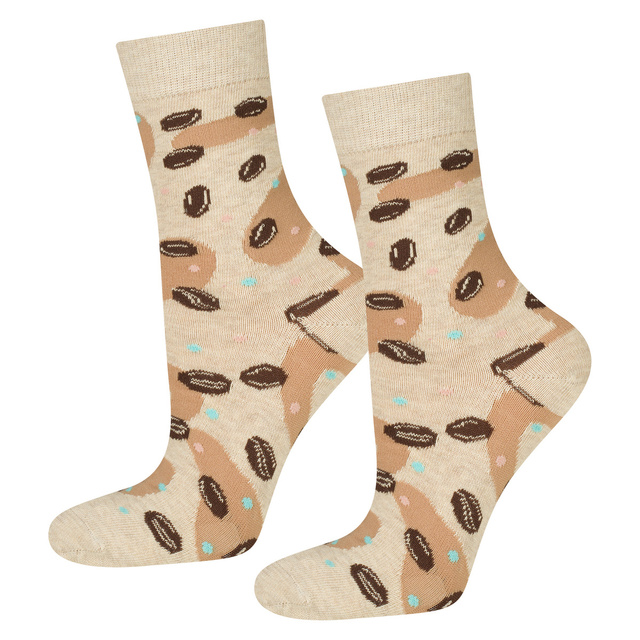 Calcetines de mujer SOXO | Café en café con leche | idea de regalo perfecta