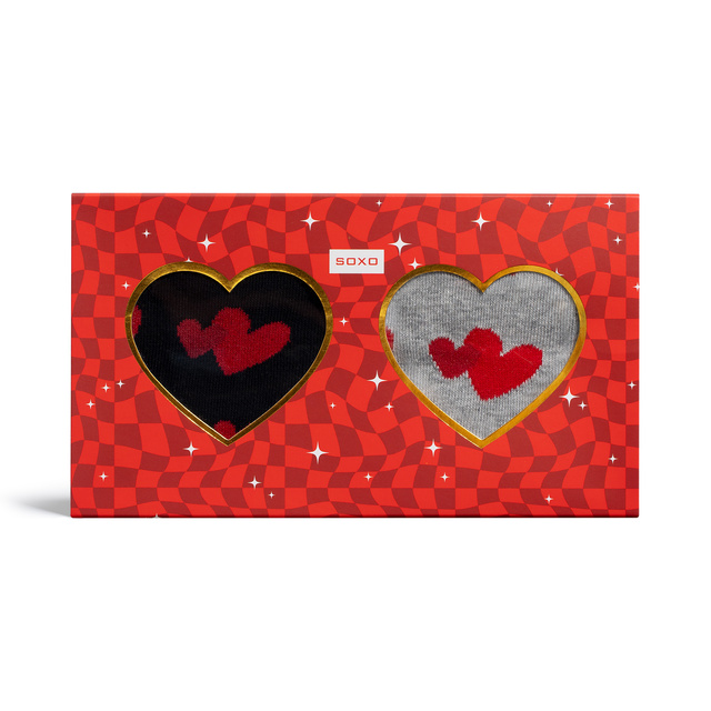 Calcetines de hombre SOXO Corazones - 2 pares