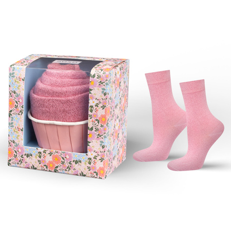 Calcetines luminosos de mujer SOXO cupcake en pack - 2 Pares