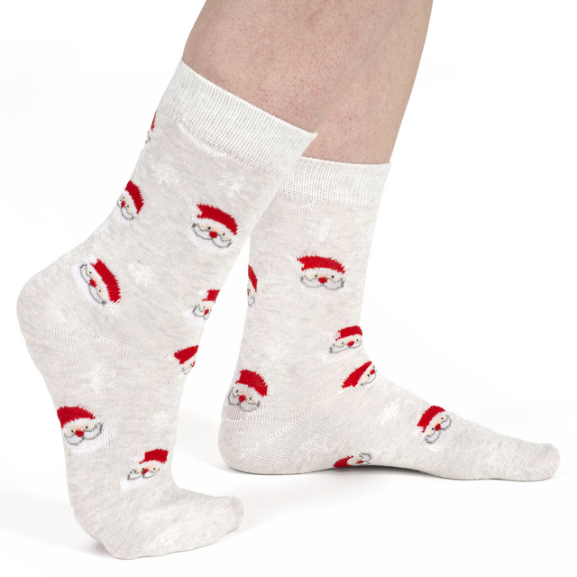 Set 4x Calcetines coloridos para hombre SOXO GOOD STUFF Calcetines de algodón de regalo de feliz Navidad
