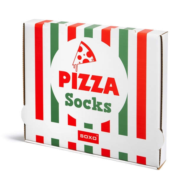 Un juego en una caja de 6 calcetines coloridos SOXO para mujer
