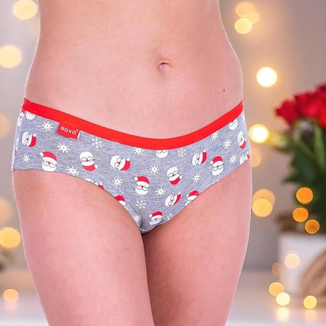 4x bragas de mujer SOXO calzoncillos navideños para Navidad, un regalo perfecto para ella