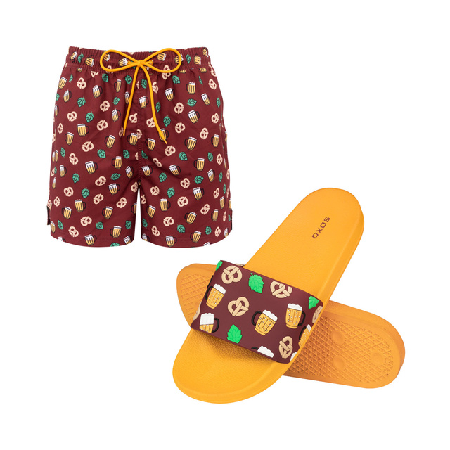 Bañador + chanclas motivo de cerveza