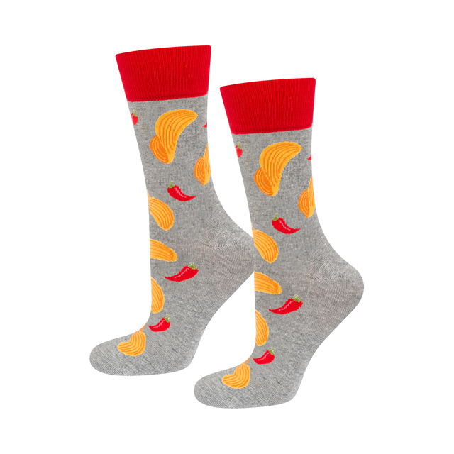 Lote de 3x SOXO calcetines de hombre chips en tubo