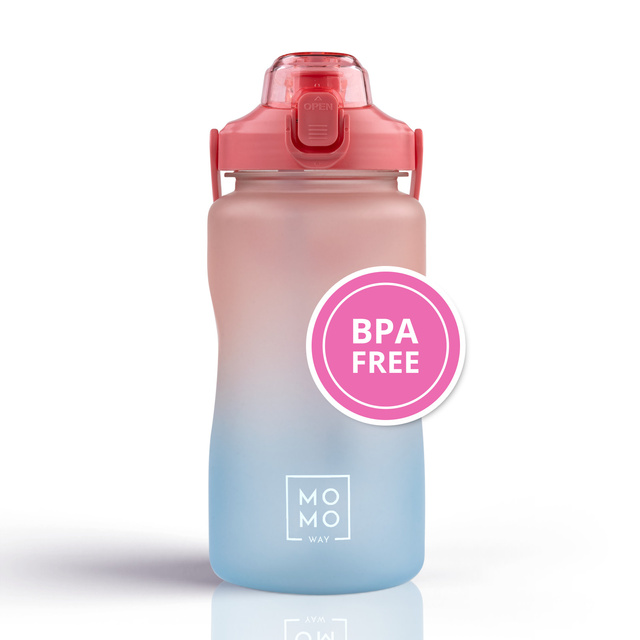Botella de agua 1,5L rosa y azul | BPA free