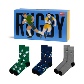 Calcetines de colores para hombre SOXO Rugby - 3 pares