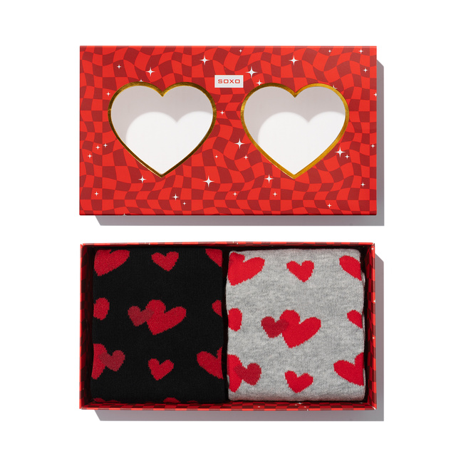Calcetines de hombre SOXO Corazones - 2 pares