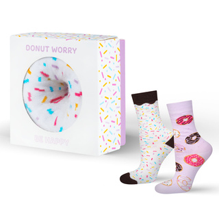Calcetines de mujer SOXO GOOD STUFF donut en una caja