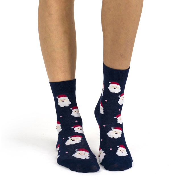 Juego de 4 calcetines de mujer Soxo | Casa de Navidad | regalo para ella | Navidad | coloridos calcetines alegres