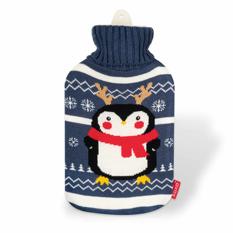 Calentador térmico de pingüinos Soxo en jersey regalo divertido Papá Noel | Navidad 