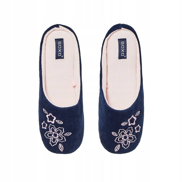 Pantuflas de mujer con bordado SOXO con suela de TPR dura