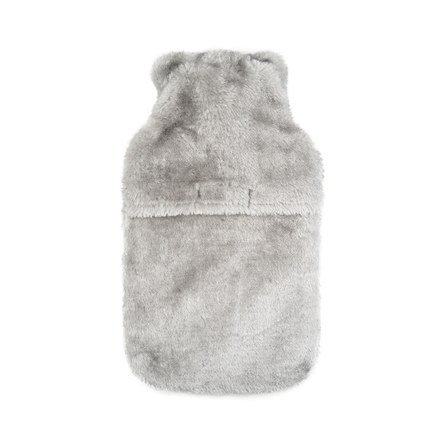 Botella de agua caliente SOXO gris con funda de felpa FRIENDS, idea de regalo GRANDE 1,8 l