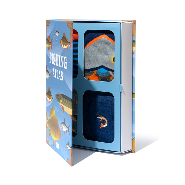 Calcetines Coloridos para Hombre SOXO Atlas de Pesca - 4 Pares