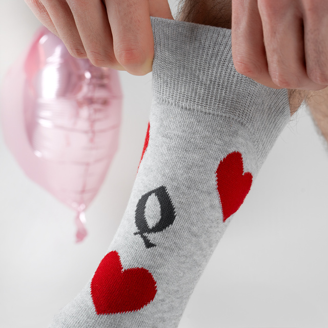 Calcetines coloridos para hombres SOXO Rey y Reina