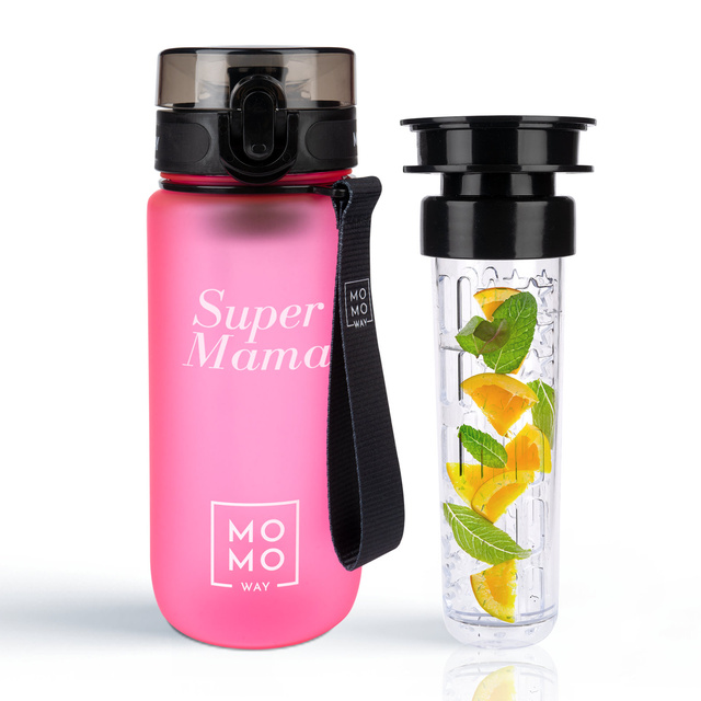 Botella de agua 1,5L rosa y azul | BPA free 