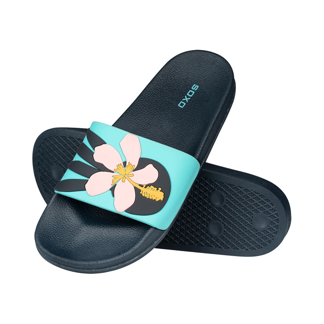 Chanclas de playa para mujer y hombre.SOXO En flores | Perfecto para unas vacaciones en la playa y una piscina | Goma