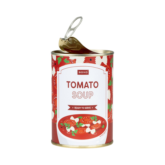 Calcetines de hombre | Sopa de tomate SOXO GOOD STUFF para mujer en lata, colorida como regalo para él | para ella