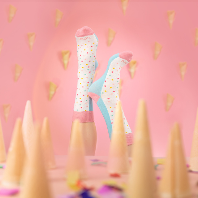 Calcetines SOXO de mujer | Helado en una caja | Gran idea de regalo