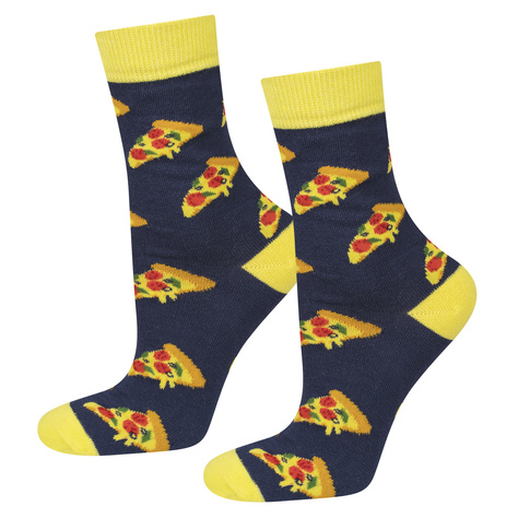 Coloridos calcetines SOXO para hombre y mujer con pizza en una caja | regalo para un hombre | regalo para mujer