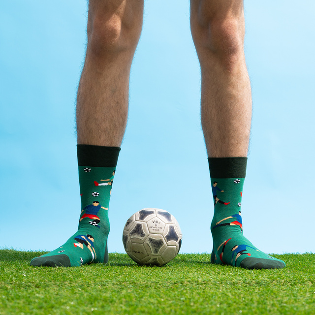 Calcetines de colores para hombre SOXO Football - 3 pares 