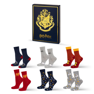 Libro de Harry Potter Set de 6 calcetines de mujer SOXO