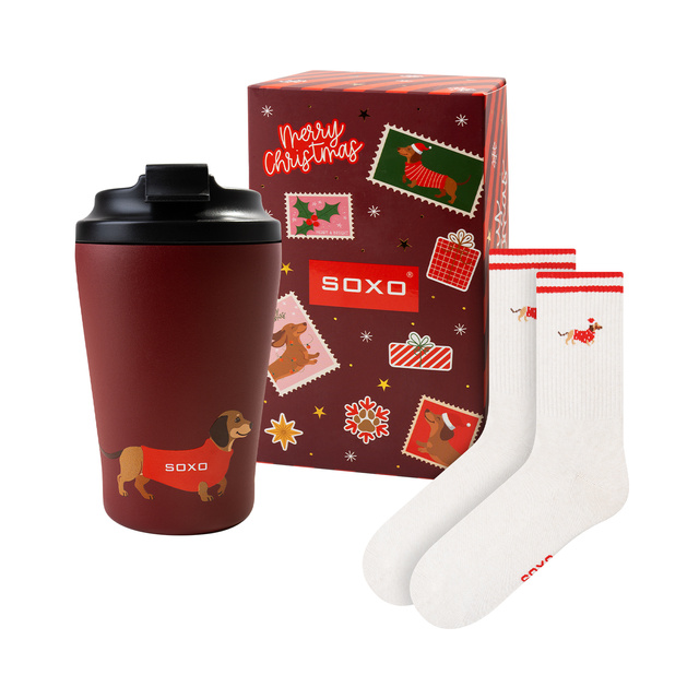 Set de Calcetines Teckel + Taza Térmica