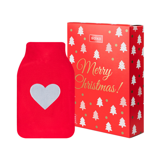 Borsa dell'acqua calda rojo SOXO en una caja | regalo de Navidad