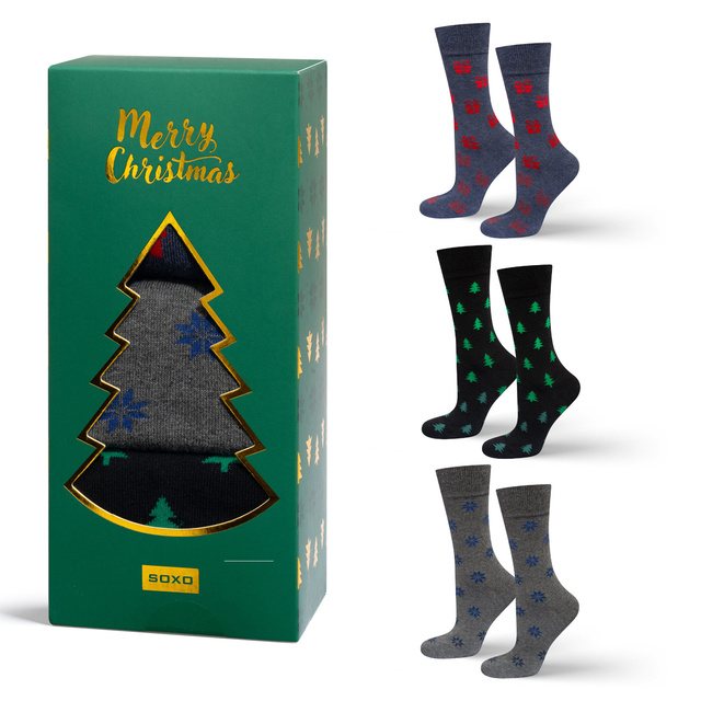 Calcetines de Hombre SOXO Navideños - 3 pares