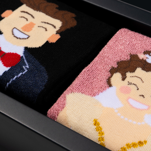 Calcetines para mujer y hombre SOXO marido y mujer en paquete – 2 pares