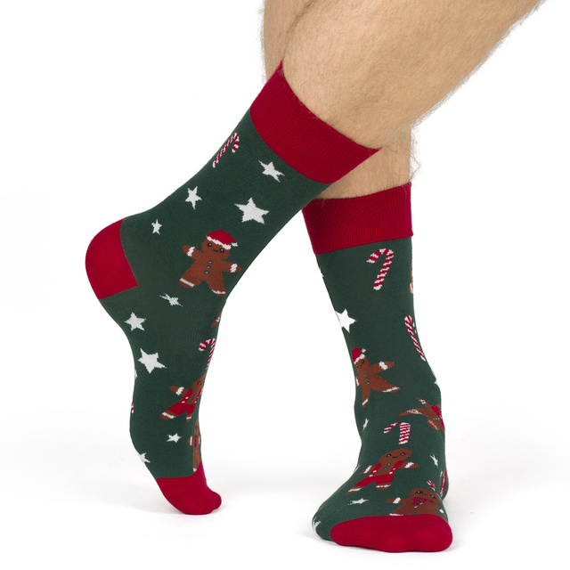 calendario de adviento | regalo de navidad | Mikolajki | para él | Juego de 6 calcetines SOXO GOOD STUFF de color para hombre