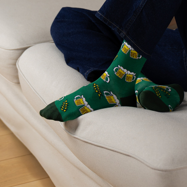 Calcetines de hombre SOXO de color cerveza - 3 pares 