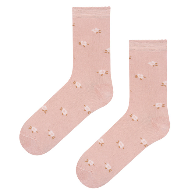 Calcetines de Bambú con Estampado Floral