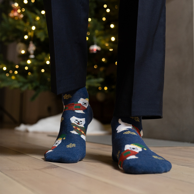 Conjunto de calcetines Soxo para hombre y mujer y adornos de Navidad