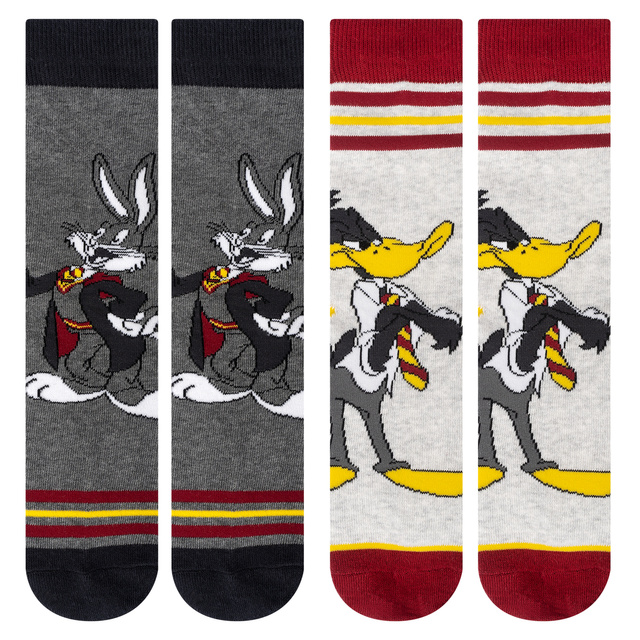 Set de 2x Calcetines de colores para hombre | Warner Bros | Bichos y Lucas | idea regalo
