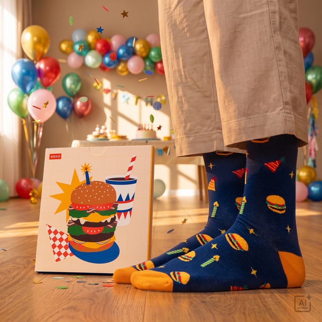 Calcetines Tarjeta de Cumpleaños 2 Pares