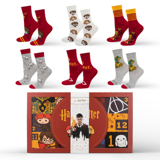 Calendario de Adviento con Calcetines Harry Potter 6-Pack