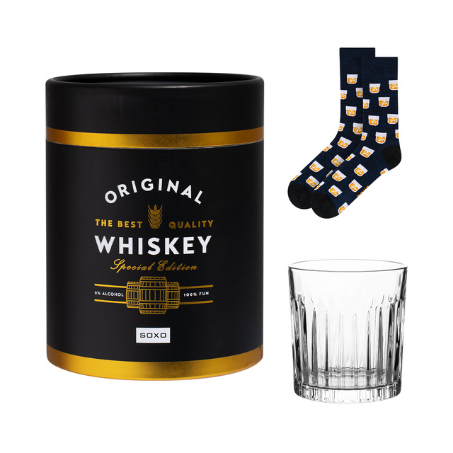 Calcetines para hombre SOXO Whiskey en un vaso
