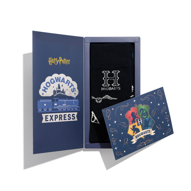 Calcetines de Harry Potter en una caja