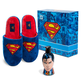 Set Zapatillas Hombre Superman + Gel de Ducha 2-en-1