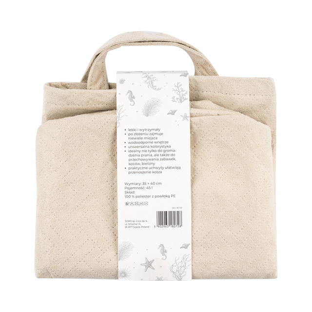 Cesto plegable Momo Way beige