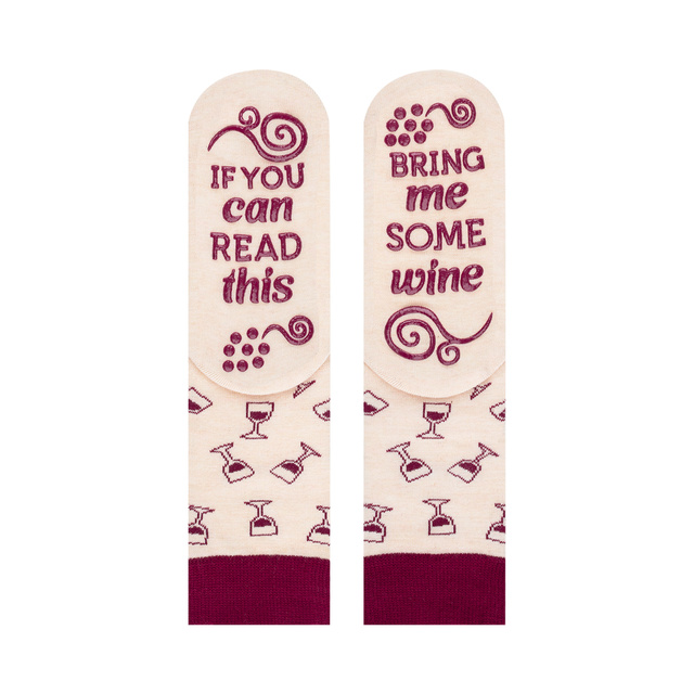 SOXO GOOD STUFF calcetines de mujer graciosos White Wine en una botella de regalo