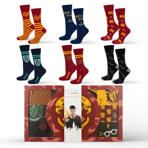 Calendario de Adviento Harry Potter Lote de 6 calcetines de hombre SOXO