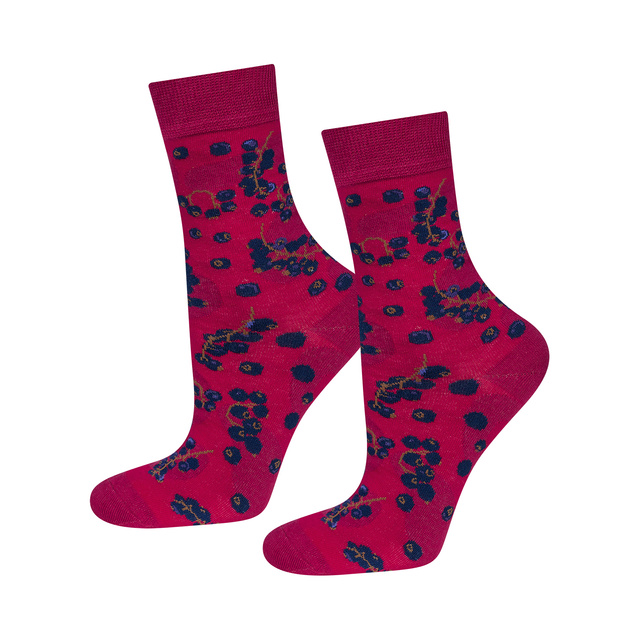 Calcetines de mujer SOXO GOOD STUFF blackcurrant jam un frasco